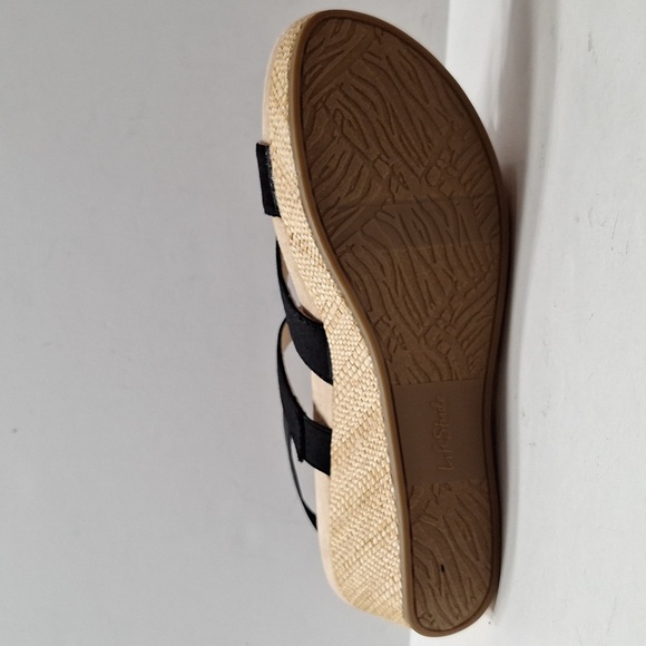 Life Stride (NEW)  Danita Soft System Black Platform Wedge Comfort Sandal Sz.9.5 - Picture 9 of 11